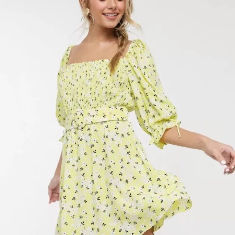 FOR LOVE &‎ LEMONS Chrysanthemum Mini Dress - Picture 2 of 9
